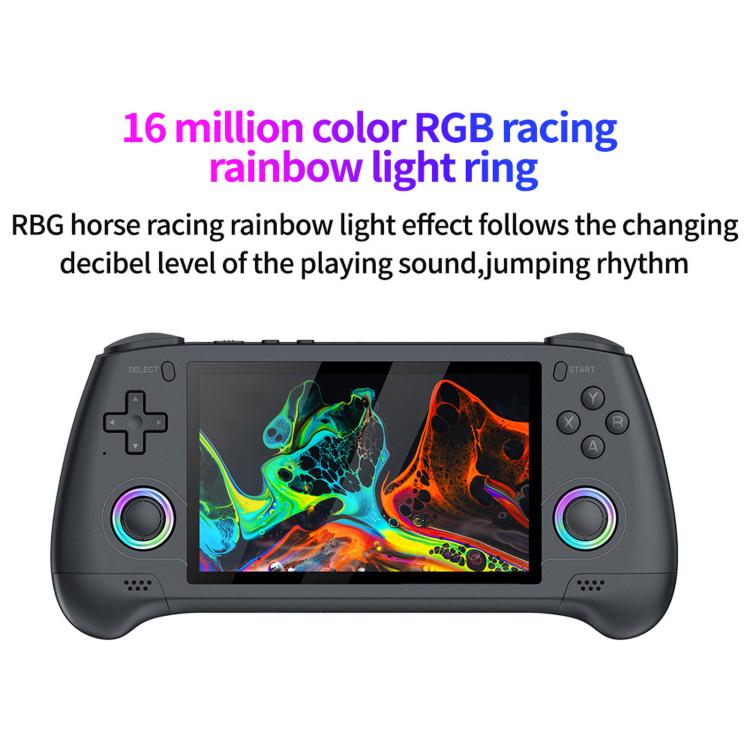 SJGAM M31 HD Retro Handheld Game Console 5.1 Inch RGB Joystick 3D Portable Arcade, Size: 256GB