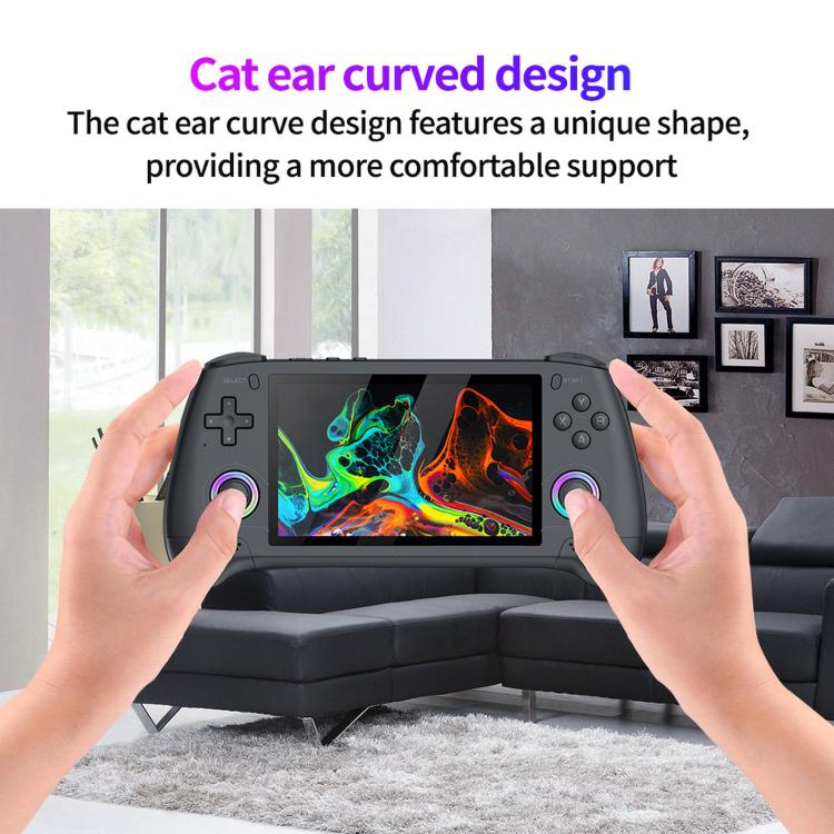 SJGAM M31 HD Retro Handheld Game Console 5.1 Inch RGB Joystick 3D Portable Arcade, Size: 128GB
