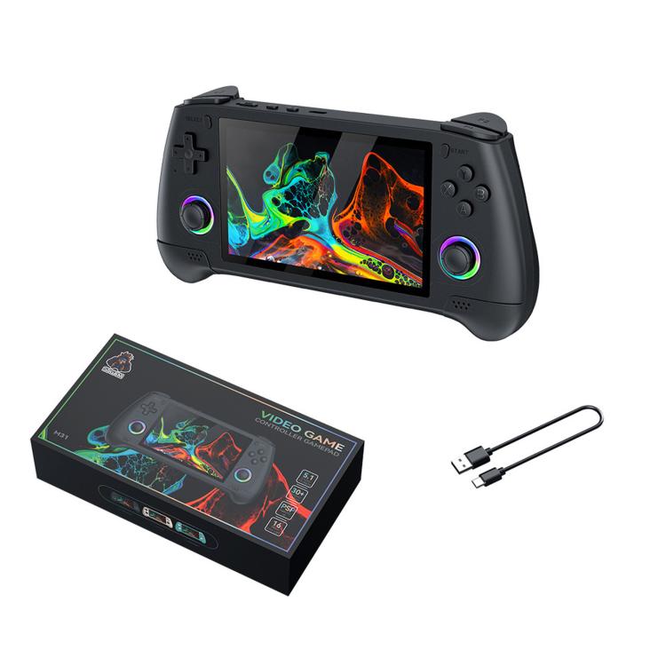 SJGAM M31 HD Retro Handheld Game Console 5.1 Inch RGB Joystick 3D Portable Arcade, Size: 64GB