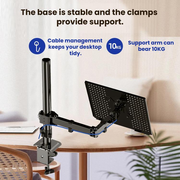 10-32 Inch Computer Monitor Desktop Tray Clip Adjustable Cantilever Stand - ZX-MT012N