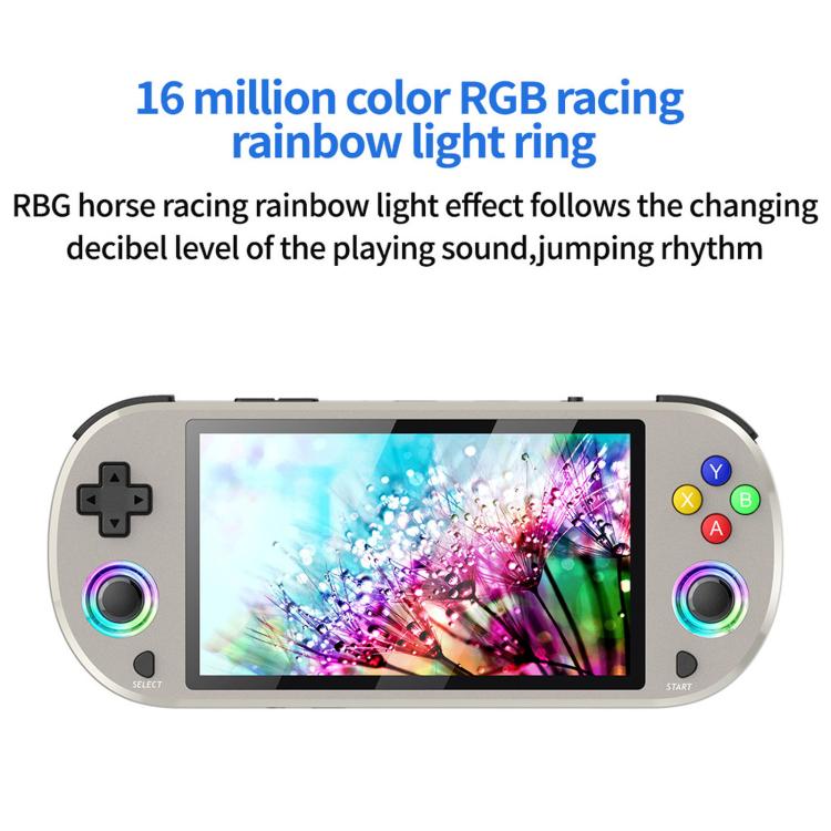 SJGAM M22 PRO 5 Inch HD IPS Open Source Retro Portable Handheld Game Console With Controller, Spec: 64GB Black
