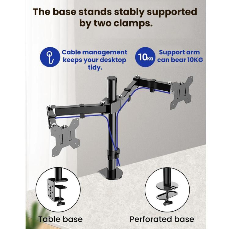 Desk Clamp Style Multi-Angle Rotating Laptop Screen Stand With Height Adjustment - ZX-MT022