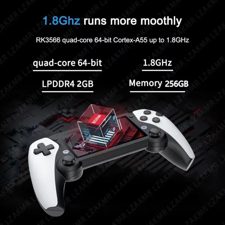 SJGAM M25 HD Screen Handheld Game Console, Spec: 256GB+2pcs Game Controller