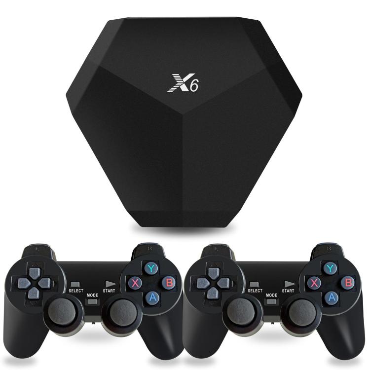 X6 Game Console With Dual Controllers HDMI HD TV Game Box 15000+ Games 4K Arcade EU Plug