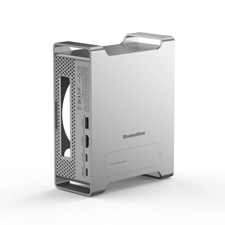 Blueendless MAC909 For Mac Mini M4 Stand & Hub With SSD Enclosure 2xUSB3.2+USB2.0+SD/TF4.0+4K60Hz HDMI+PD 100W
