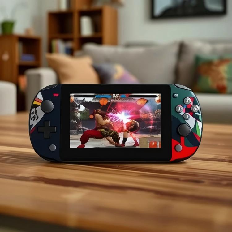Q3 HD Large-Screen Retro Joystick Handheld Game Console, Color: Red  64G