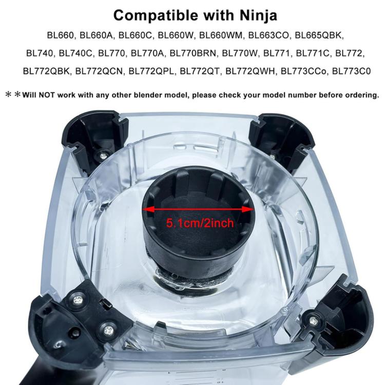 For Ninja BL660/BL660A Series 72oz Pitcher Blade Driver and Stud Kit - Black