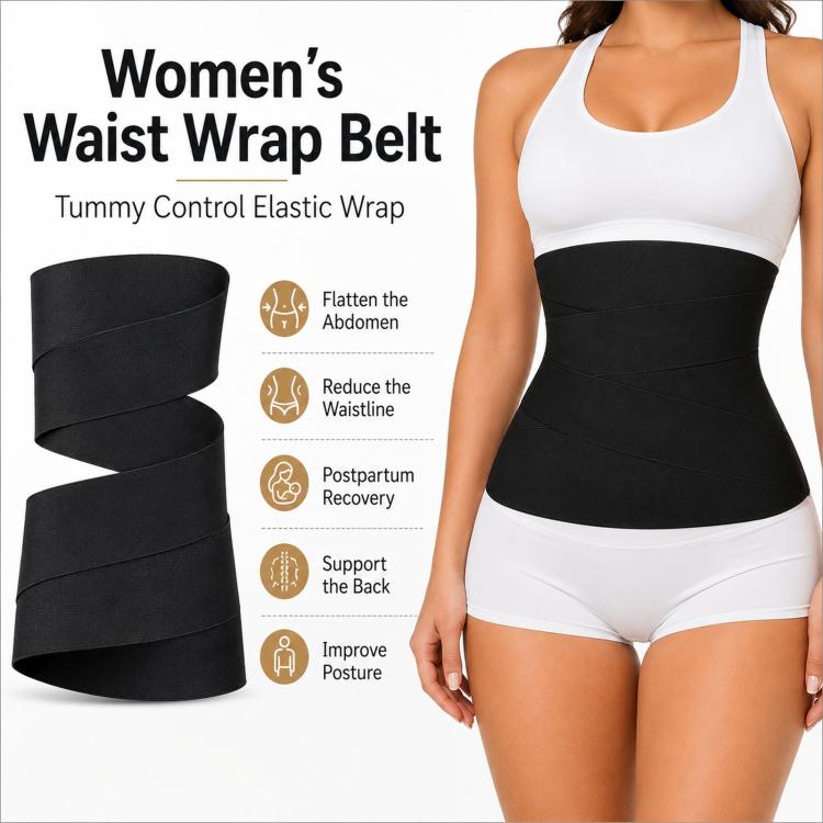 Women Shapewear Wrapping Belt Tummy Control Elastic Band, Length: 6M