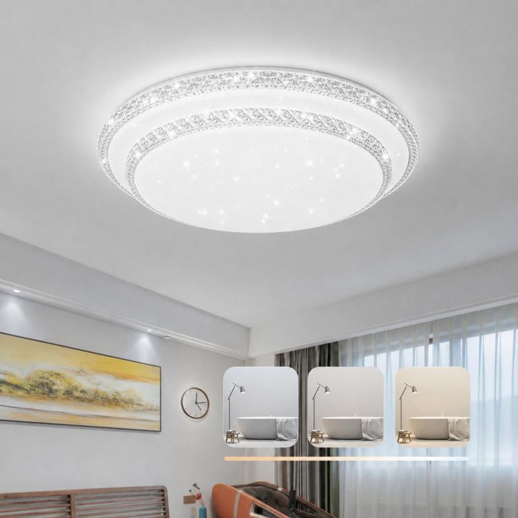 Living Room Main Light Home Eye-protecting Bedroom Chandelier - 50cm Voice Control 48W x 2