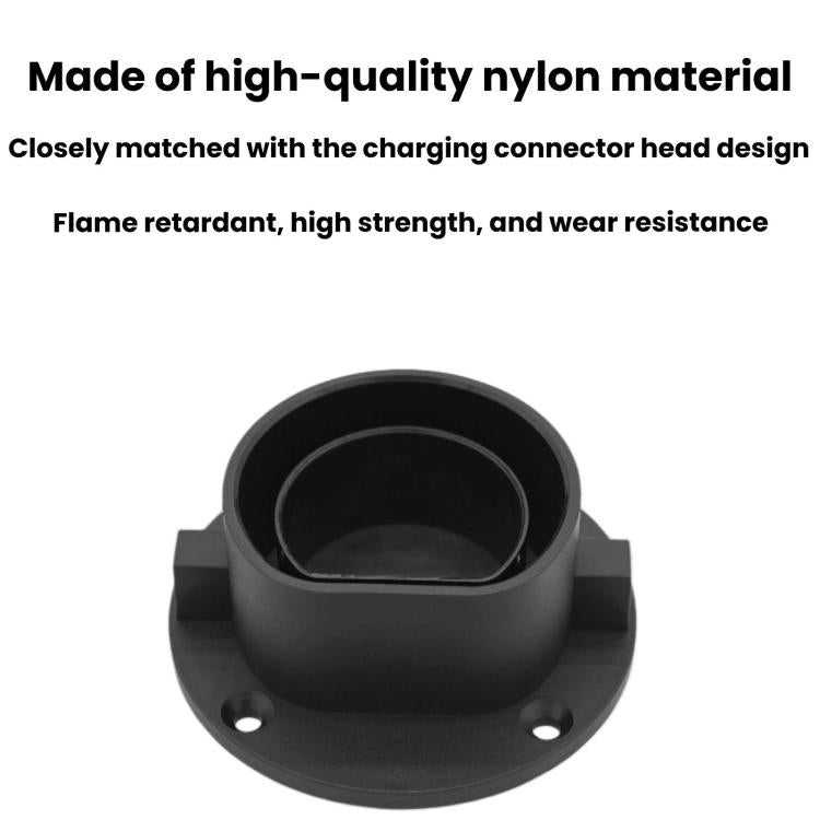 For EU Type 2 EV Charging Pile Round Empty Charging Connector Dock Bracket