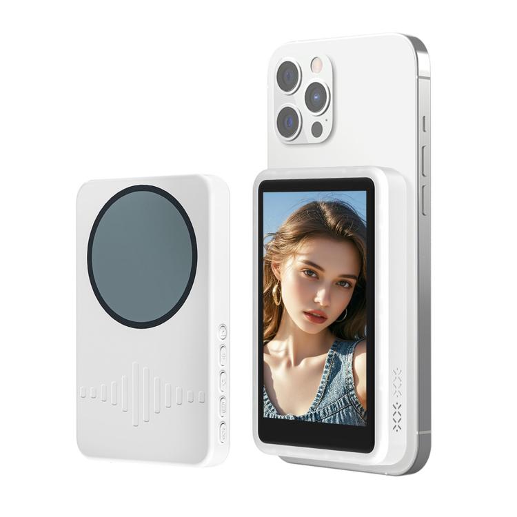 Smartphone Rear Wireless Screen Mirroring Device With Fill Light Outdoor Bluetooth Magnetic Selfie Display