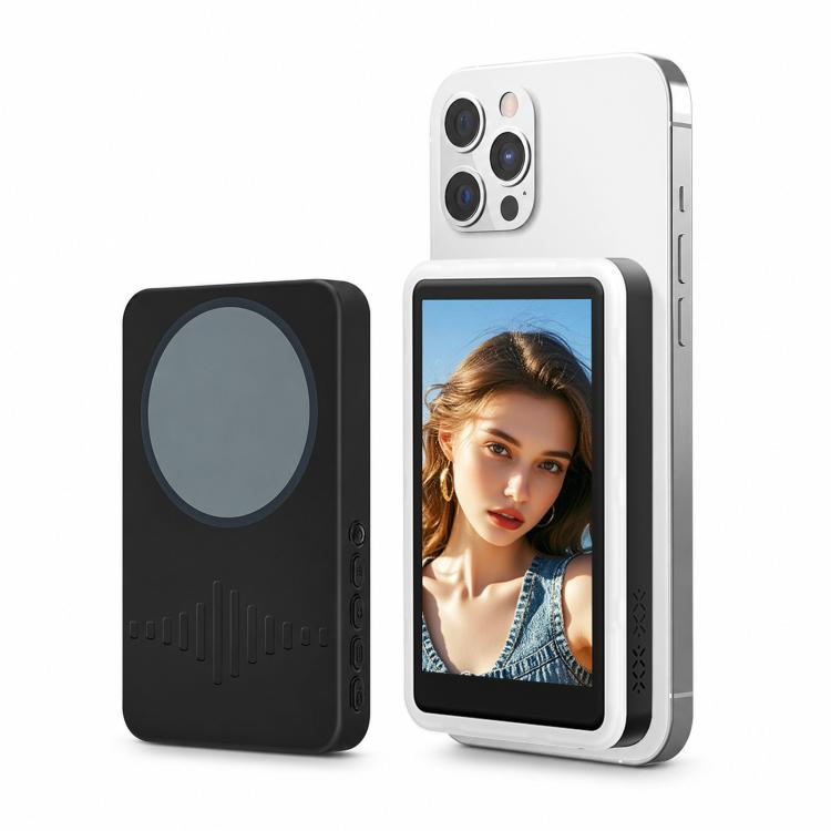 Smartphone Rear Wireless Screen Mirroring Device With Fill Light Outdoor Bluetooth Magnetic Selfie Display