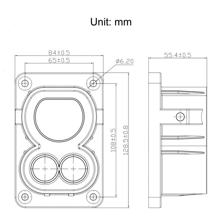 For EU CCS2 DC EV Charging Connector Bracket