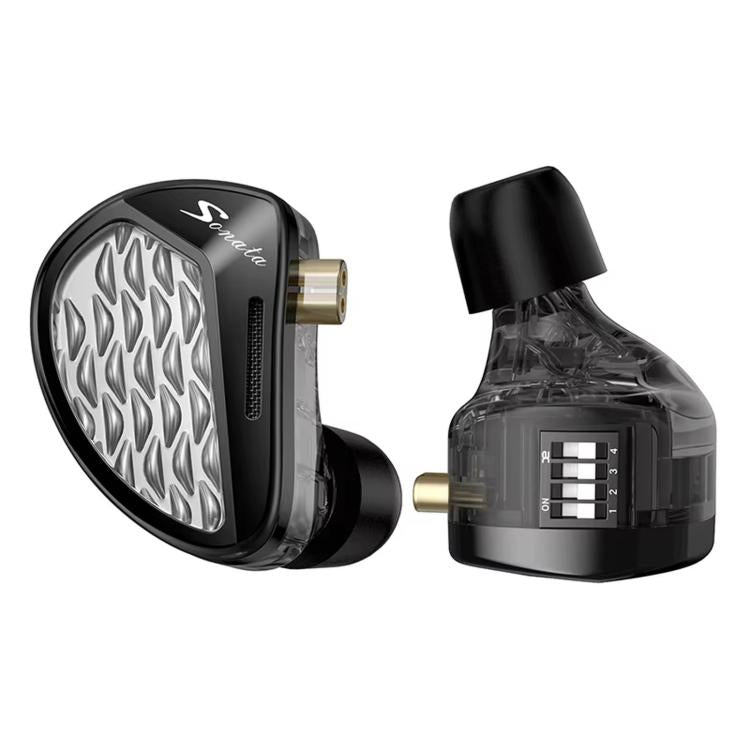KZ Sonata Balanced Armature In-Ear Hi-Fi Music 1.2m Wired Earphones, Spec: Adjustable