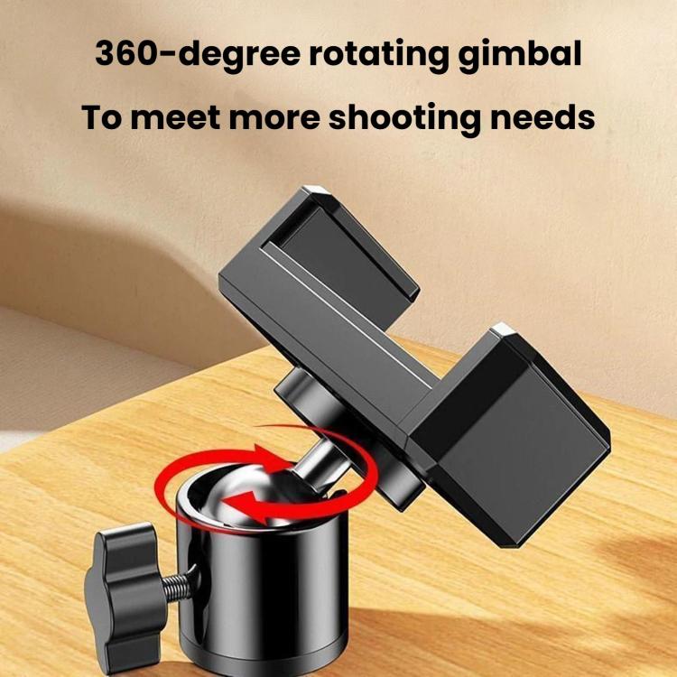 Phone Live Stand & Tripod Rotating Clamp, Multifunctional 360-Degree Overhead Shooting Holder, Spec: Tripod Head