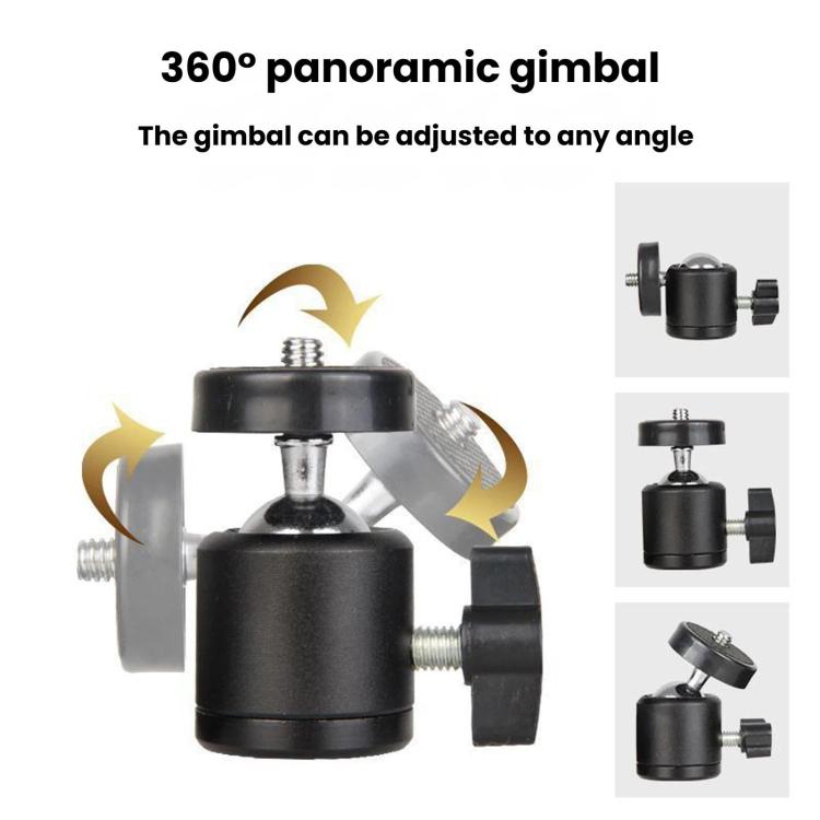 Phone Live Stand & Tripod Rotating Clamp, Multifunctional 360-Degree Overhead Shooting Holder, Spec: Tripod Head