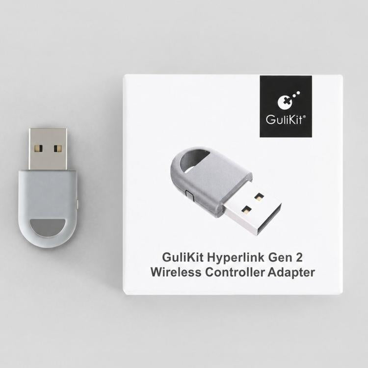 GuliKit Hyperlink Gen 2 Wireless Controller Adapter Low Latency Bluetooth Receiver up to 750Hz Polling Rate for PC Windows, Nintendo Switch, Switch 2, Steam Deck