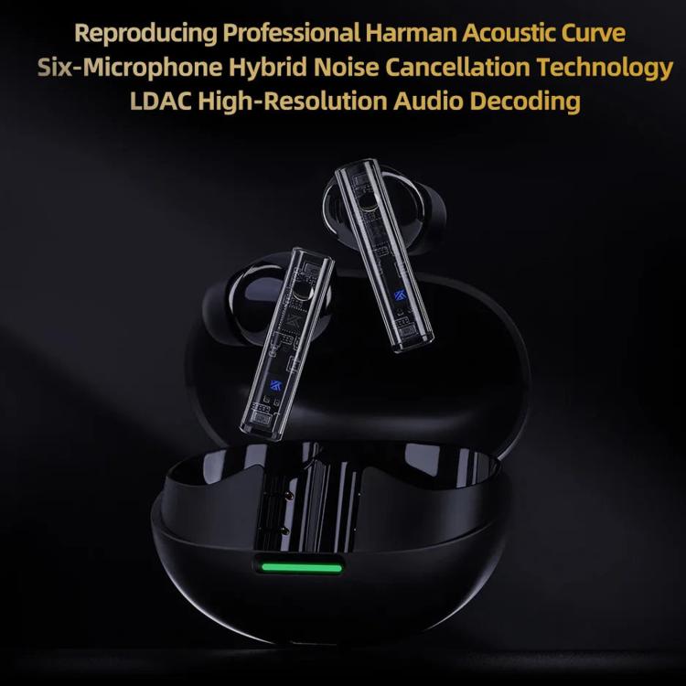 KZ-Carol Pro ANC Noise Reduction Bluetooth Earphones - Black