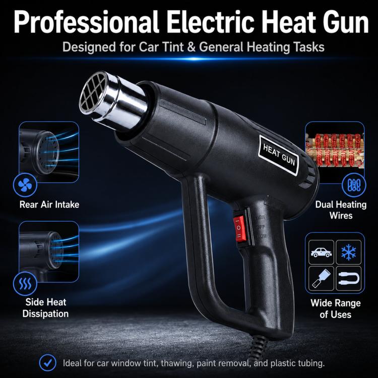 2000W Electric Heated Car Window Tinting Heat Gun - EU Plug
