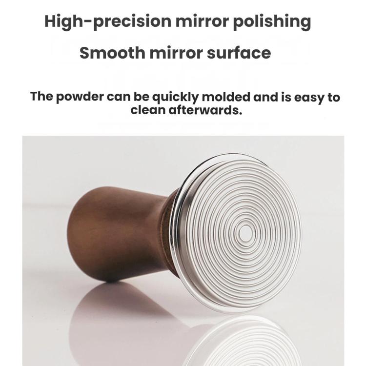 Solid Wood Handle Stainless Steel Constant Force Coffee Tamper