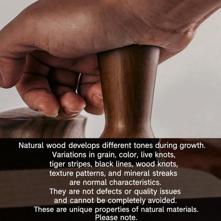 Solid Wood Handle Stainless Steel Constant Force Coffee Tamper