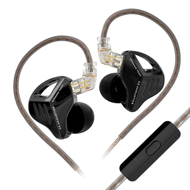 KZ ZVX PRO Dynamic In-Ear 1.2m Wired Earphones Deep Bass Hi-Fi Monitoring Earbuds, Spec: With Mic