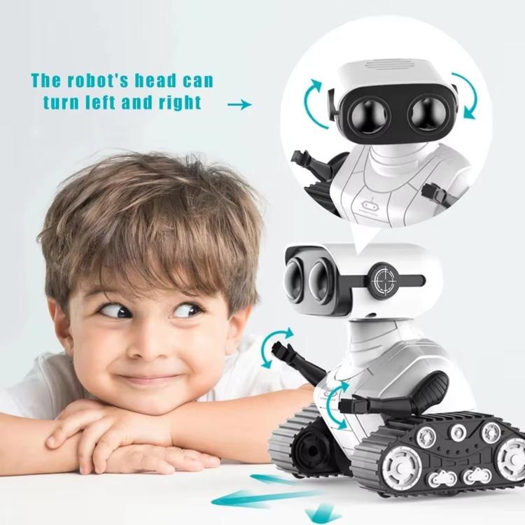 Remote-Controlled Robot Children Electric Toy Rechargeable High-Capacity Long-Lasting Educational Toy - White
