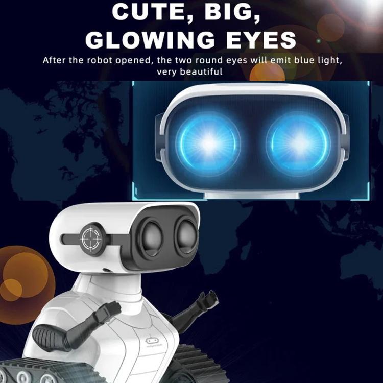 Remote-Controlled Robot Children Electric Toy Rechargeable High-Capacity Long-Lasting Educational Toy - White