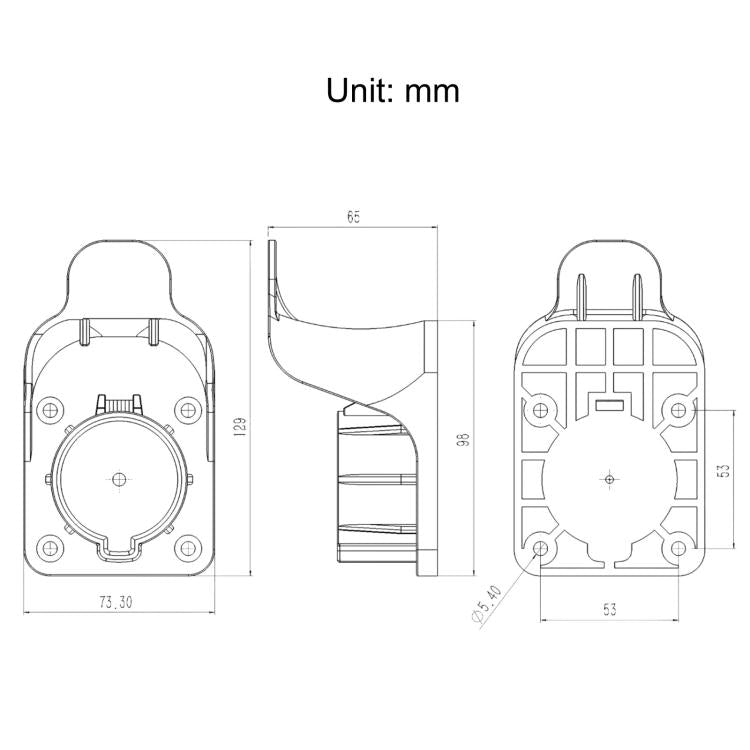 For J1772 US Standard EV Charging Connector & Cable Winder For Charging Pile