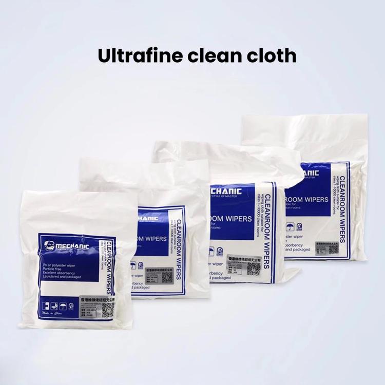 MECHANIC HK4090 Microfiber Lint-Free Cloth For Screen & Lens Cleaning, Industrial Dust Wiping Cloth, Spec: 6 inch 100pcs