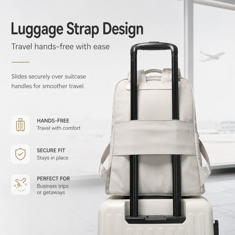 BANGE BG-505 Women Minimalist Commuter Waterproof Laptop Bag Large-Capacity Casual Travel Backpack