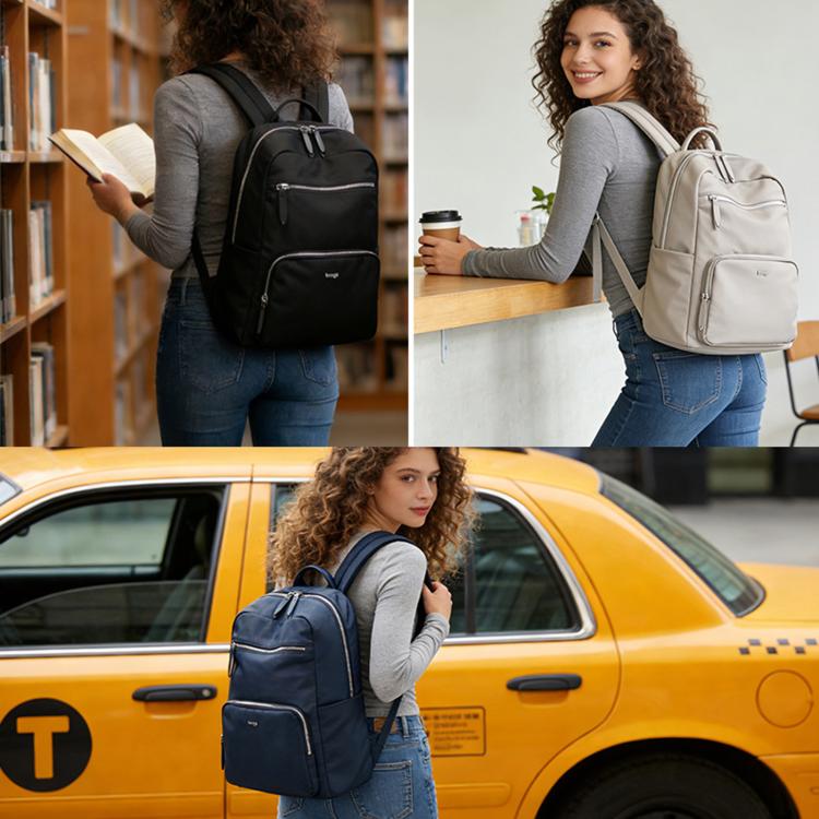 BANGE BG-505 Women Minimalist Commuter Waterproof Laptop Bag Large-Capacity Casual Travel Backpack