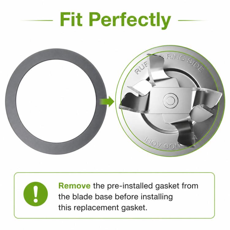 8-in-1 Blender Replacement Parts Kit For Oster Osterizer Blenders, Stainless Steel 4 & 6-Point Ice Blades, Stable 6-Rib Jar Base, Gaskets