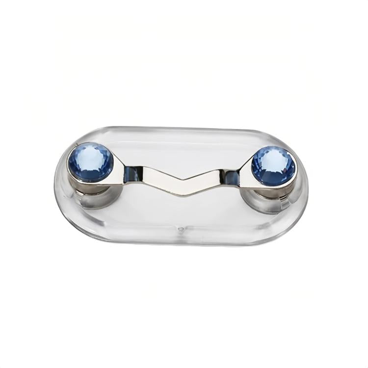 Magnetic Glasses Holder Magnetic Brooch Number Plate Headset Glasses Clip, Color: Light Blue