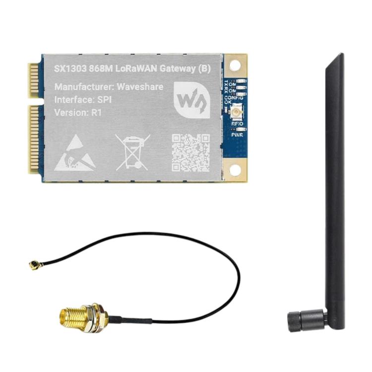 Waveshare For Raspberry Pi LoRaWAN Gateway Module Standard Mini-PCIe Socket