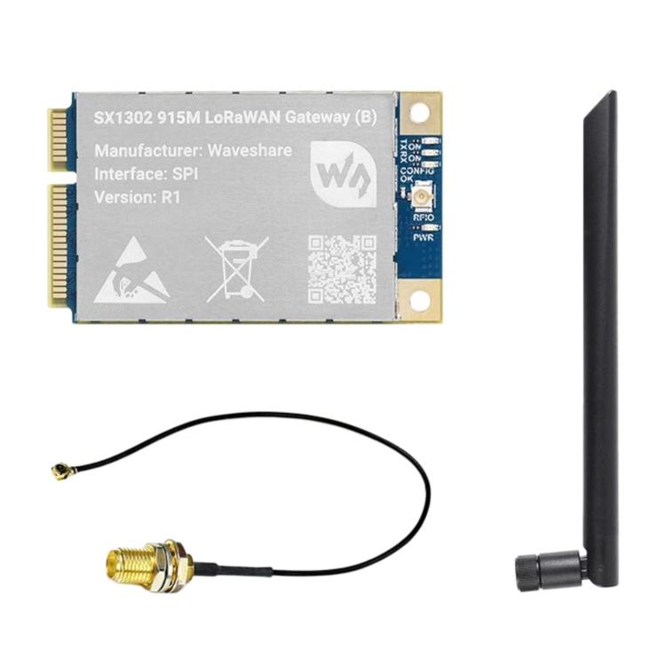 Waveshare For Raspberry Pi LoRaWAN Gateway Module Standard Mini-PCIe Socket