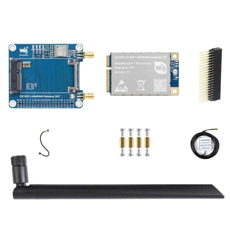 Waveshare For Raspberry Pi LoRaWAN Gateway Module Standard Mini-PCIe Socket