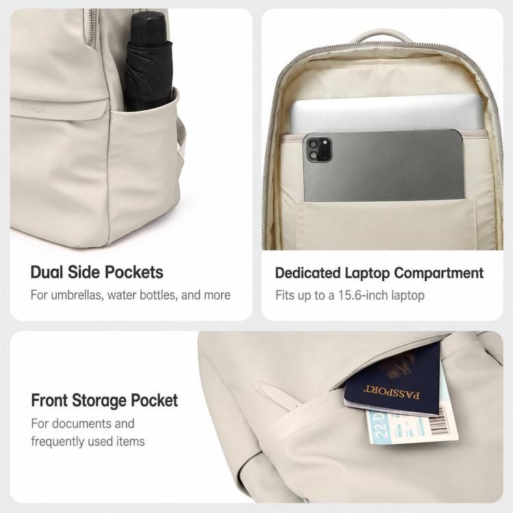 BANGE LY506 Waterproof Large-Capacity Women Backpack Minimalist Commuter Laptop Bag