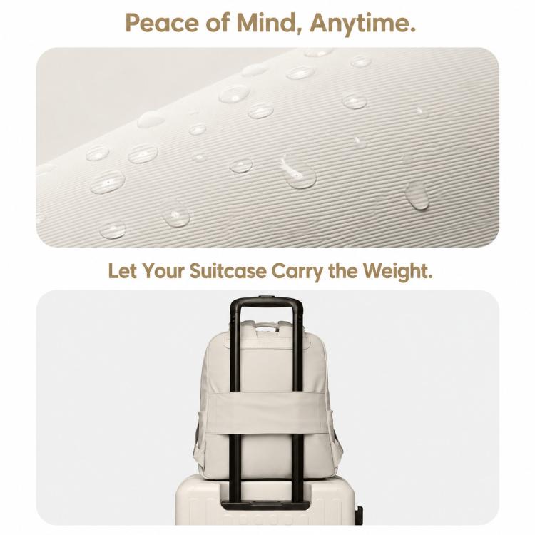 BANGE LY506 Waterproof Large-Capacity Women Backpack Minimalist Commuter Laptop Bag