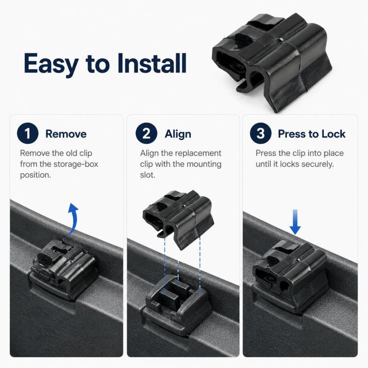 For Tesla Model 3 / Y Storage Compartment Securing Clips 1472872-00-C