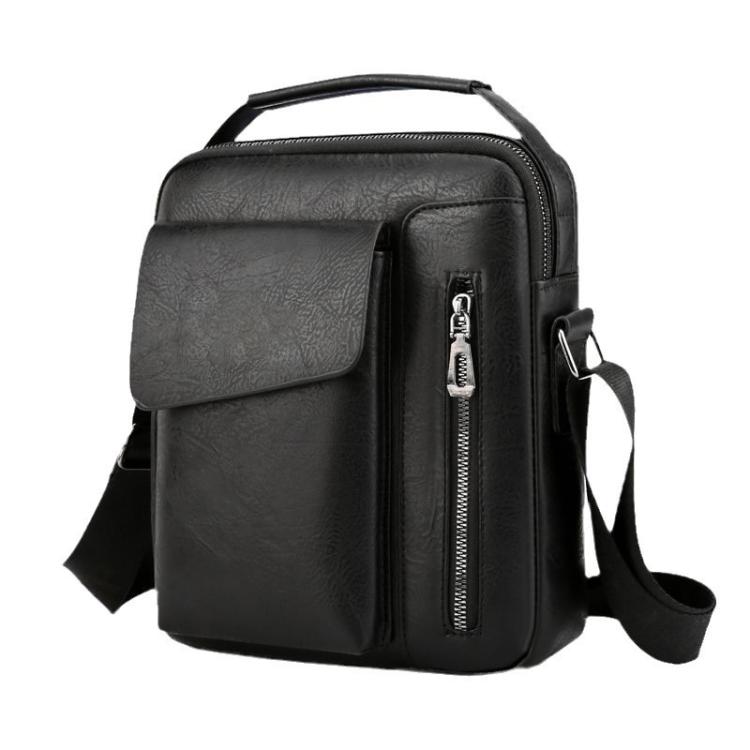 Men Vintage Business Shoulder Bag, Large Capacity Casual Crossbody Bag