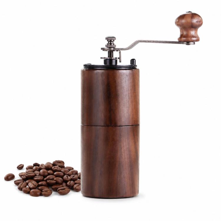 Small Portable Adjustable Hand-cranked Coffee Grinder, Specifications: Black Walnut Small