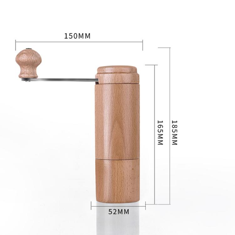 Small Portable Adjustable Hand-cranked Coffee Grinder, Specifications: Beechwood Long