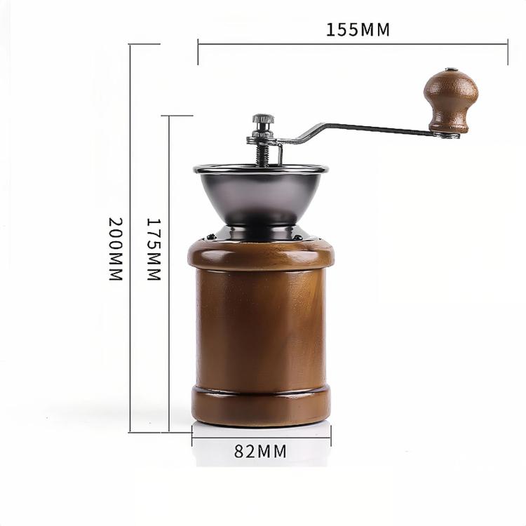 Small Portable Adjustable Hand-cranked Coffee Grinder, Specifications: Oak Coffee Color
