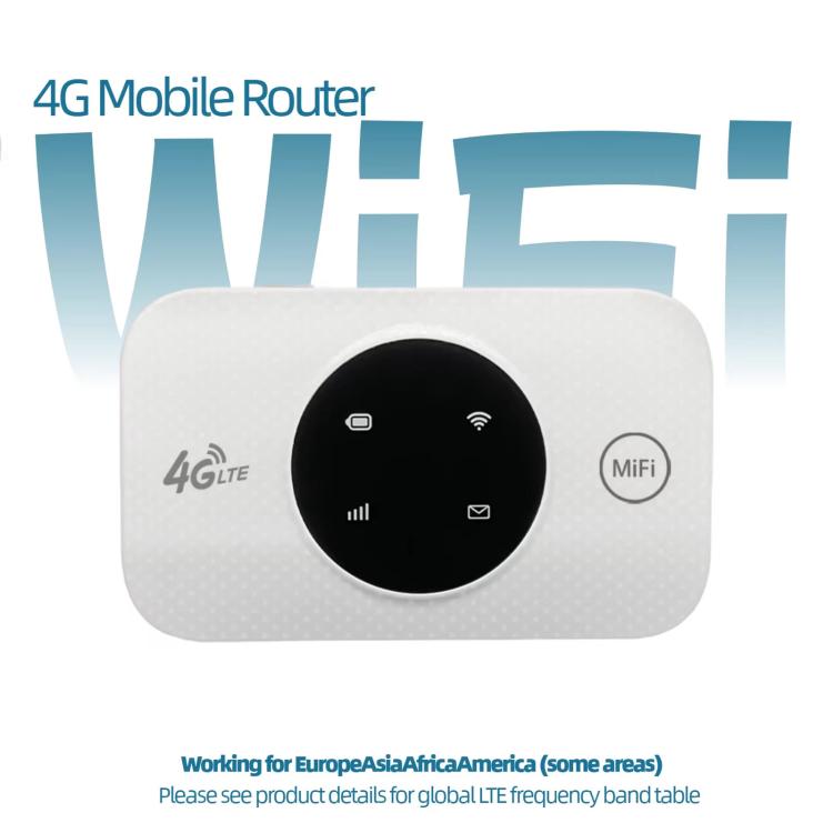 MF968-LED European / Asian / African 4G SIM Card LTE Wireless Router Portable Car WiFi Hotspot