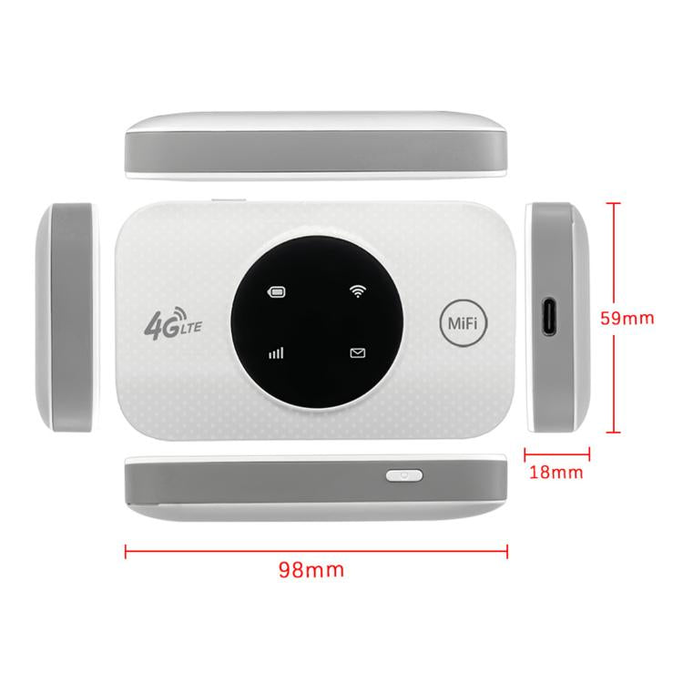 MF968-LED European / Asian / African 4G SIM Card LTE Wireless Router Portable Car WiFi Hotspot