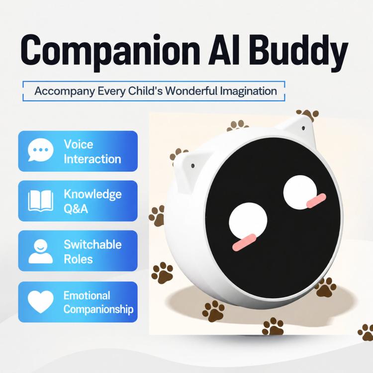 AI Chatbot Smart Toy Early Childhood Education Learning Device - White