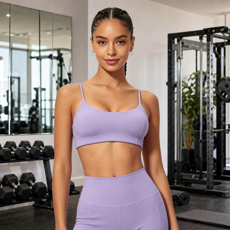 Quick-Dry Strap Yoga Top Women Backless Sports Bra & Fitness Top, Size: S