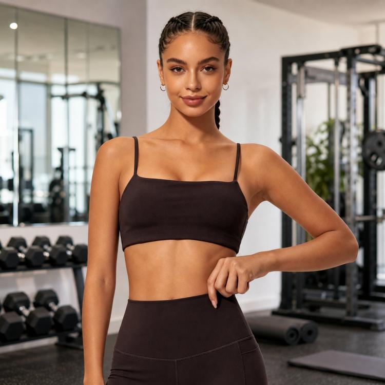 Quick-Dry Strap Yoga Top Women Backless Sports Bra & Fitness Top, Size: S