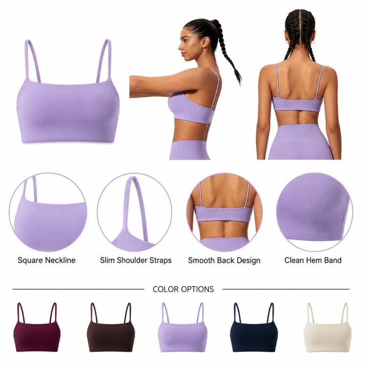 Quick-Dry Strap Yoga Top Women Backless Sports Bra & Fitness Top, Size: L
